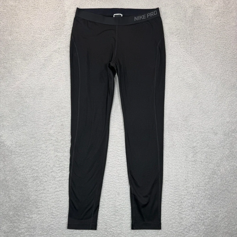 Nike Pro Dri-FIT Womens XL Black Athletic Leggings Training Tights RN56323